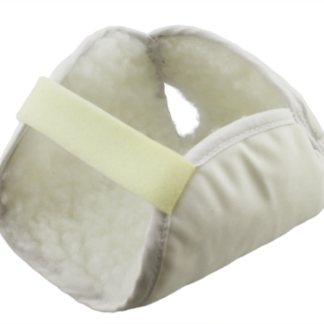Heel Protector Soft polyester fabric and synthetic sheepskin- foot wrap