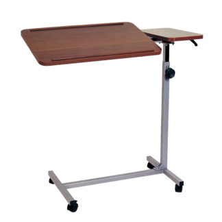 Adjustable Portable Overbed Table with Tilt-Top for home or hospital use